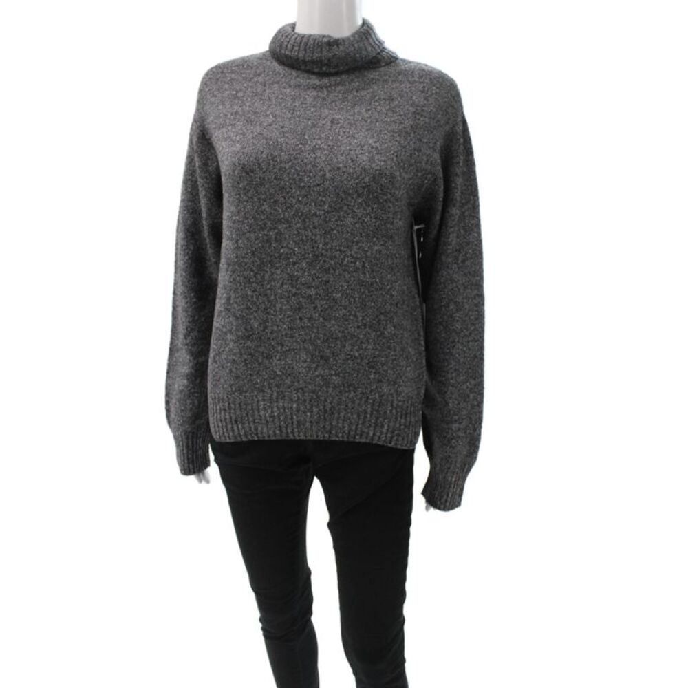 AG Womens Turtleneck Pullover Sweater Gray Long Sleeve Size S